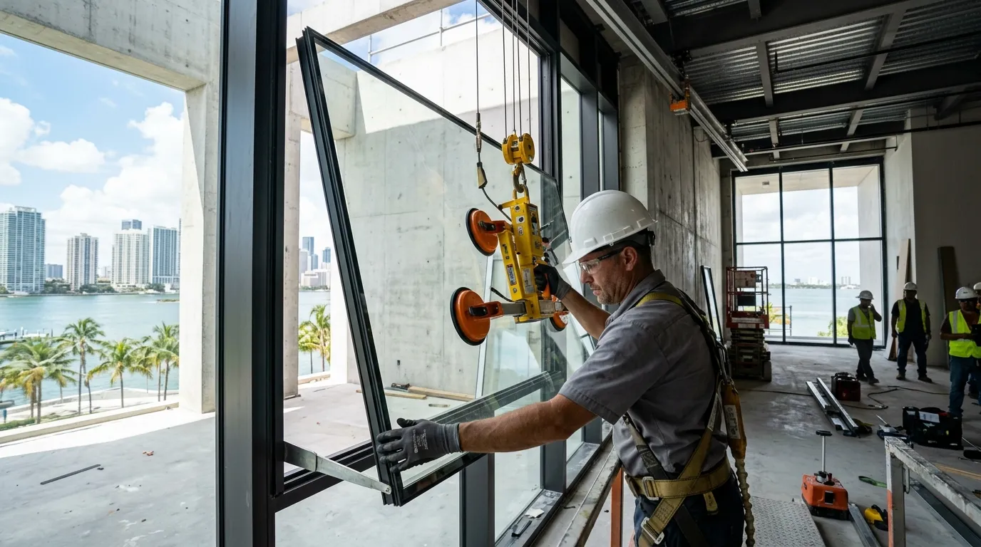 Architectural glass installation — Miami