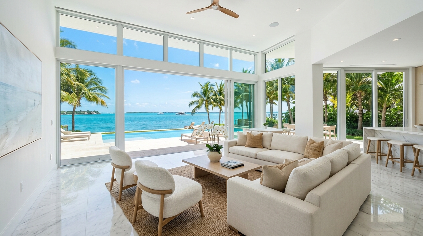 Miami Glass Rescue service van at property