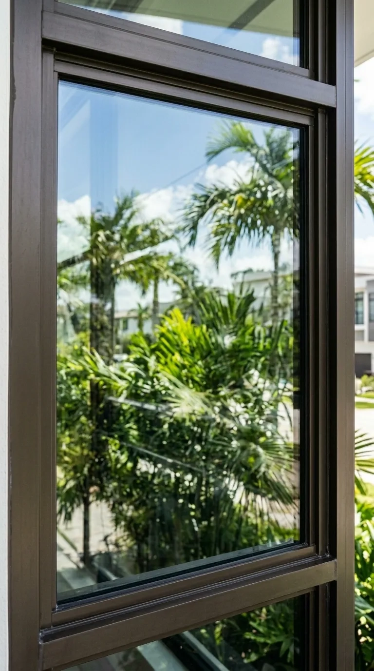 New impact windows installed Miami home after replacement