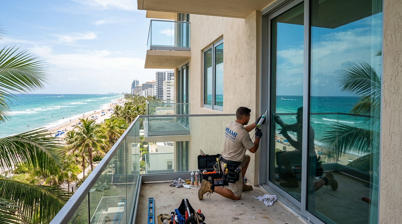 Clean modern window installation completed in Miami home